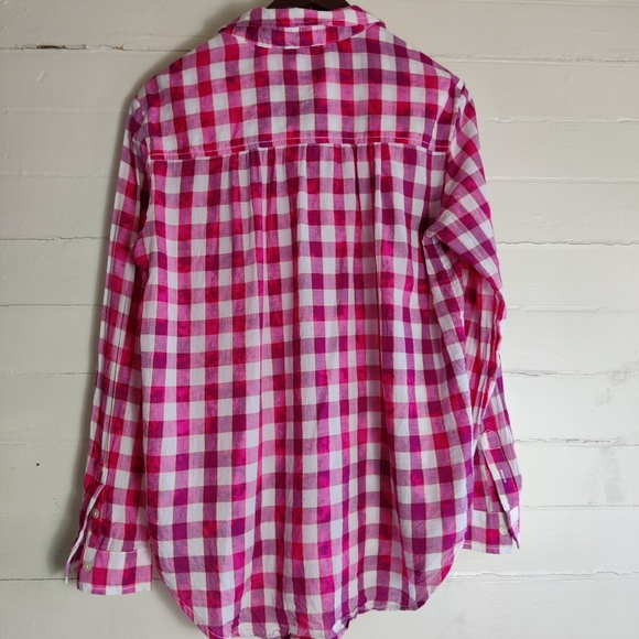 Anthropologie Pilcro Splatter Plaid Button Down - Picture 3 of 9